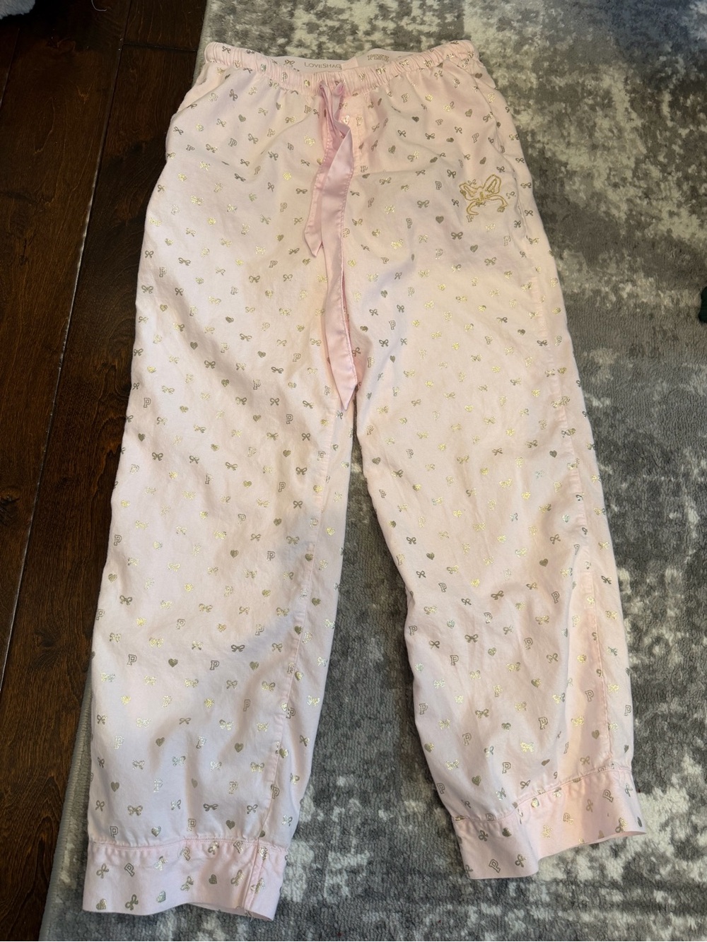 Pink x LoveShackFancy Pajama Bottoms